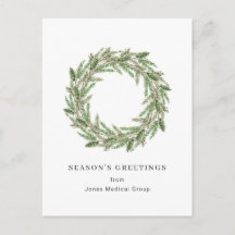 Elegant Pine WreatSimple Corporate Kerstmis