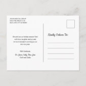 Elegant Pine WreatSimple Corporate Kerstmis Feestdagenkaart (Achterkant)