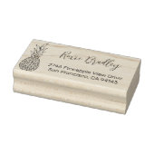 Elegant Pineapple Return-adres Rubberstempel (Stempel)