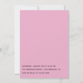 Elegant Pink and Brown Girl Graduation Party Kaart (Achterkant)