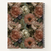 Elegant Pink and Cream Personalized Floral Notitieboek (Achterkant)