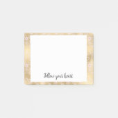 Elegant Pink and Gold Floral Lace Post-it® Notes (Voorkant)
