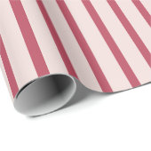 Elegant Pink and Maroon Diagonal Stripes Modern  Cadeaupapier (Rol Hoek)