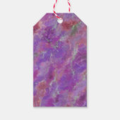 Elegant Pink And Purple Marble  Cadeaulabel (Voorkant)