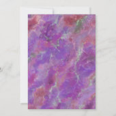 Elegant Pink And Purple Marble Invitation Kaart (Achterkant)