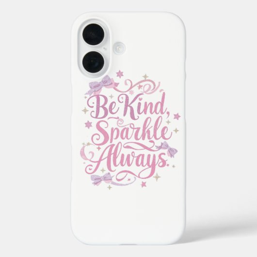 Elegant Pink and Purple Sparkle Script Case-Mate iPhone Case (Achterkant)
