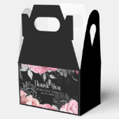 Elegant Pink and Silver Flowers Sweet Sixteen  Bedankdoosjes (Geopend)