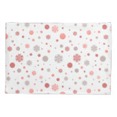 Elegant pink and white merry Christmas  Kussensloop (Achterkant)