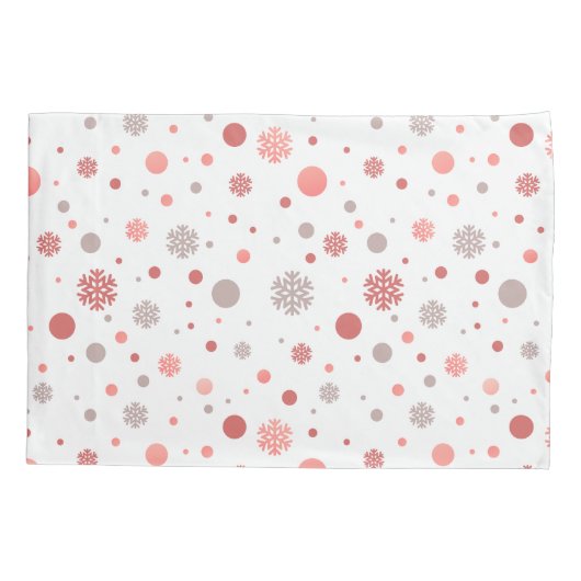 Elegant pink and white merry Christmas Kussensloop (Achterkant)