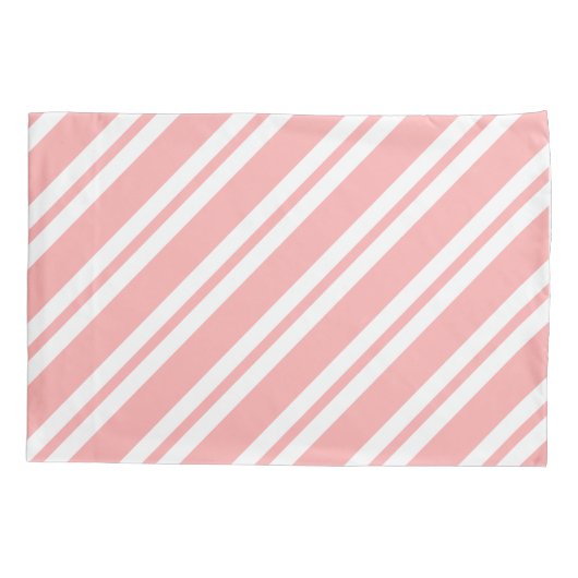 Elegant pink and white merry Christmas  Kussensloop (Achterkant)