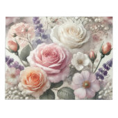 Elegant Pink and White Roses Notepad Notitieblok (Voorkant)