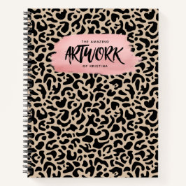 Elegant Pink Artist Sketchbook Notitieboek