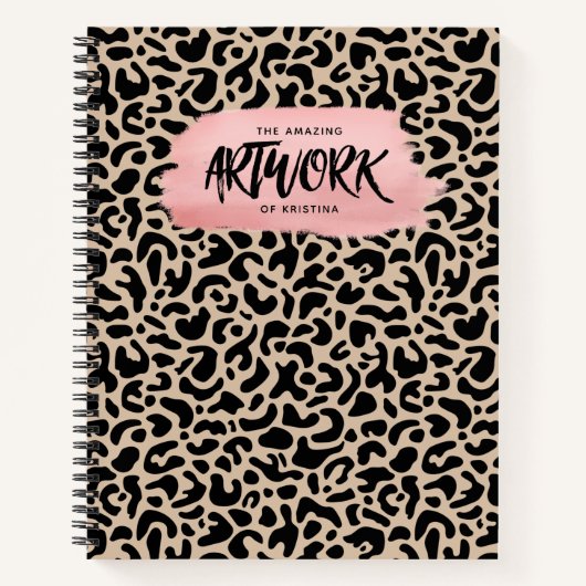 Elegant Pink Artist Sketchbook Notitieboek (Voorkant)