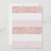 Elegant Pink Baby shower Girl Bedankkaart (Achterkant)