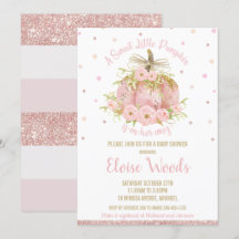Elegant Pink Baby shower Girl