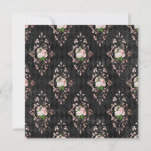 ELEGANT PINK BACHELORETTE INVITATIE florale afdruk Kaart (Achterkant)