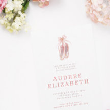 Elegant Pink Ballerina Shoes Girls Birthday Party