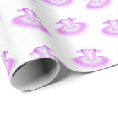 Elegant Pink Ballet Birthday Tutu Waterverf Cadeaupapier (Rol Hoek)