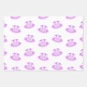 Elegant Pink Ballet Birthday Tutu Waterverf Inpakpapier Vel (Voorkant)