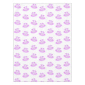 Elegant Pink Ballet Birthday Tutu Waterverf Tafelkleed (Voorkant)