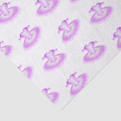 Elegant Pink Ballet Birthday Tutu Waterverf Tissuepapier (Detail)