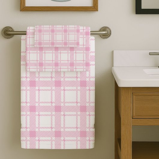 Elegant Pink Bath Towels Soft and Refined Look Bad Handdoek