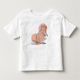 Elegant Pink Beaver for Kids | Premium Minimalist  Kinder Shirts