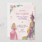 Elegant Pink birthday invitation Kaart (Voorkant)