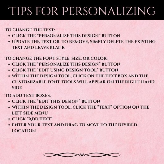 Elegant Pink Black Monogram Executive Planner