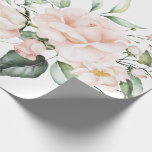 Elegant Pink Blush Eucalyptus Greenery Wedding Cadeaupapier<br><div class="desc">Prachtige roze en bruine gekleurde bloemen met grijze accenten samen met  eucalyptus. Zo  voor vrijgezellenfeest of bruiloft.</div>