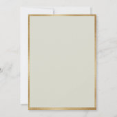 Elegant Pink Blush Floral Gold Wedding Uitnodiging (Achterkant)