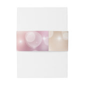 Elegant Pink Blush Uitnodigingen Wikkel (Achterkant Voorbeeld)