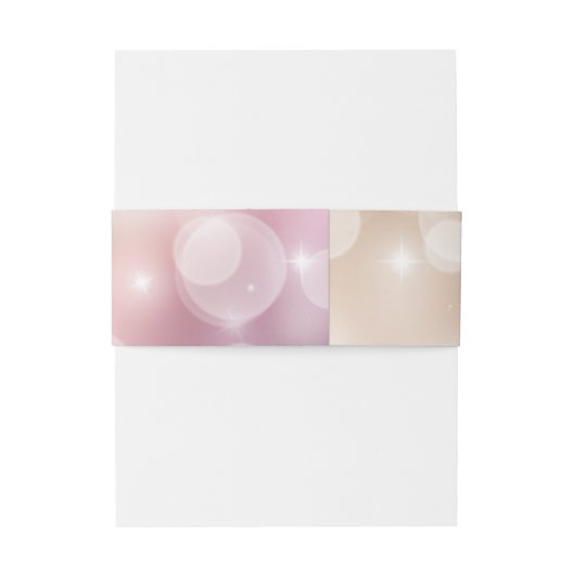 Elegant Pink Blush Uitnodigingen Wikkel (Achterkant Voorbeeld)