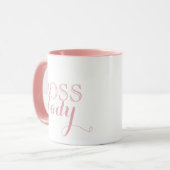 Elegant Pink Boss Lady Corporate Gift Mok (Voorkant links)