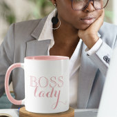 Elegant Pink Boss Lady Corporate Gift Mok