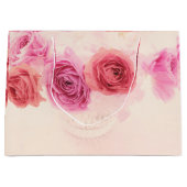 Elegant pink bouquets  groot cadeauzakje (Voorkant)
