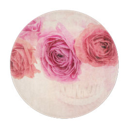 Elegant pink bouquets snijplank