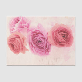 Elegant pink bouquets  tissuepapier