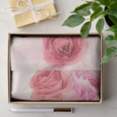 Elegant pink bouquets  tissuepapier (Geschenk)