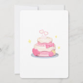 Elegant Pink Bow & Balloons Happy Birthday Card Kaart (Achterkant)