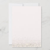 Elegant Pink Bow Confetti Sweet 16 Kaart (Achterkant)