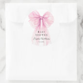 Elegant Pink Bow Stickers Watercolor (Tas)