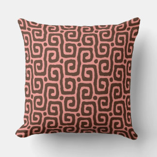 Elegant pink &brown Abstract pattern Kussen