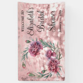 Elegant Pink Carnations Bridal Shower Spandoek (Verticaal)