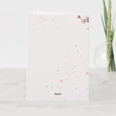 	Elegant Pink Cherry Blossom Floral Happy Birthday Kaart (Achterkant)