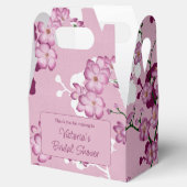 Elegant Pink Cherry Blossom Vrijgezellenfeest Bedankdoosjes (Geopend)