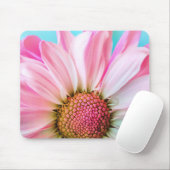 Elegant Pink Chic Daisy Muismat (Met muis)