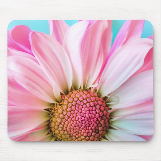 Elegant Pink Chic Daisy Muismat (Voorkant)