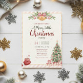 Elegant Pink Christmas Bells Invitation Kaart