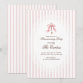 Elegant Pink Coquette Gold Key Housewarming Kaart (Voorkant / Achterkant)